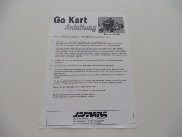 Jamara Go Kart Instructions